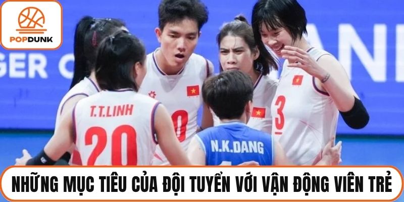 Những mục tiêu của đội tuyển với vận động viên trẻ