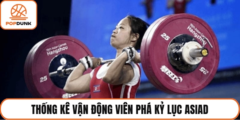 Thống kê vận động viên phá kỷ lục asiad