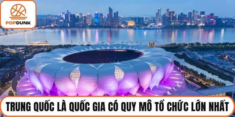 Trung Quốc là quốc gia có quy mô tổ chức lớn nhất